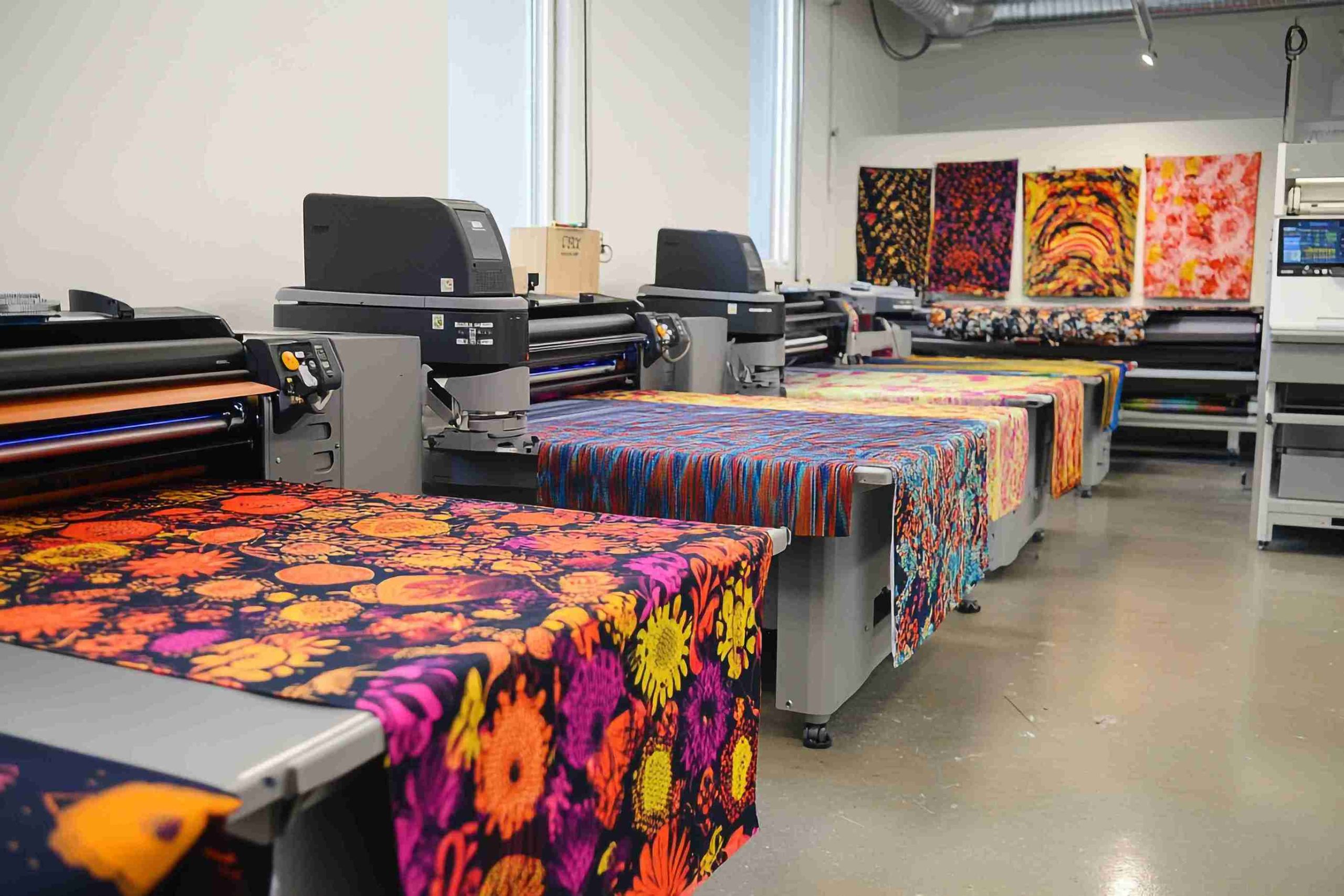 Vibrant fabric prints from an industrial sublimation printer